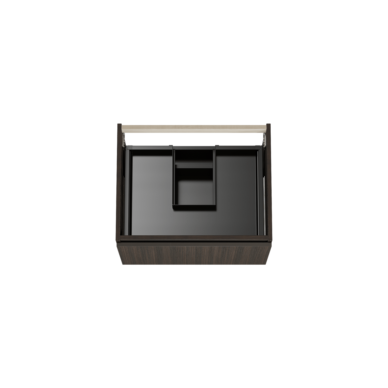 Balmani Sfera by Lucida meuble sous-lavabo suspendu 67,5 x 55 cm Eucalyptus 2 tiroirs