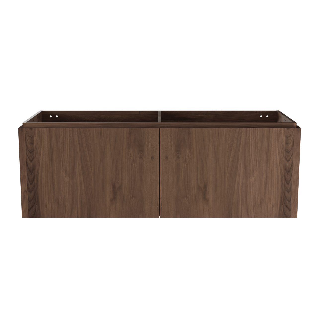 Balmani Eclips zwevende wastafelonderkast 150 x 55 cm Amerikaans notenhout 4 lades