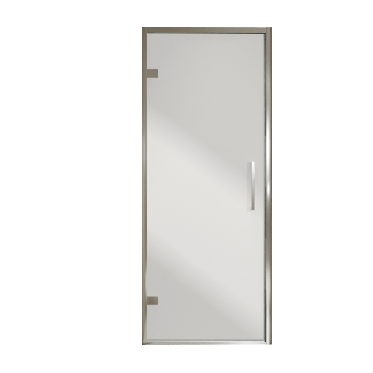 Balmani Senses Design douche draaideur links 90 cm x 210 cm Reflex spiegelglas, Chroom profielen, met coating