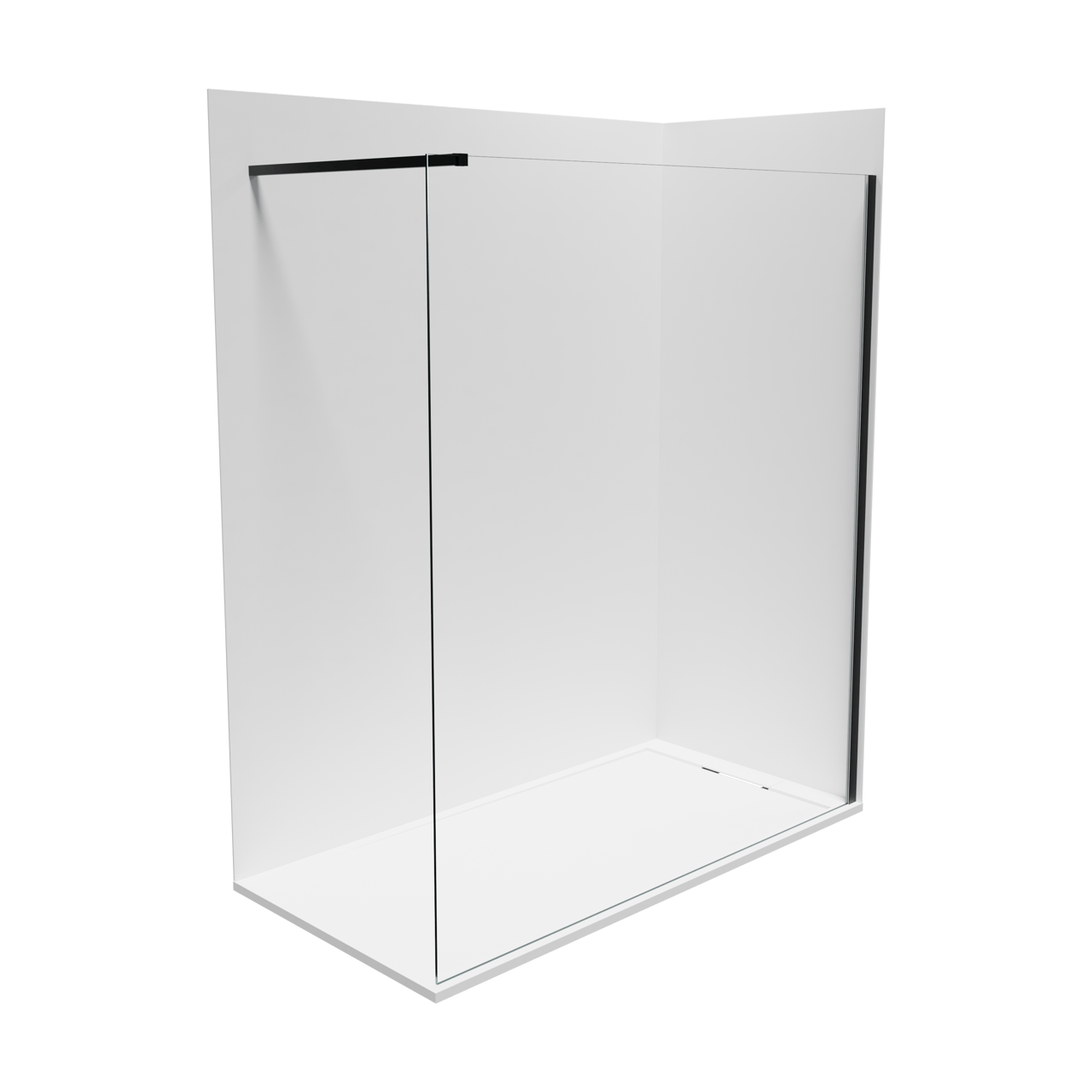 Balmani Piatto set douchewandbekleding 120 x 90 x 220 cm Solid Surface mat wit
