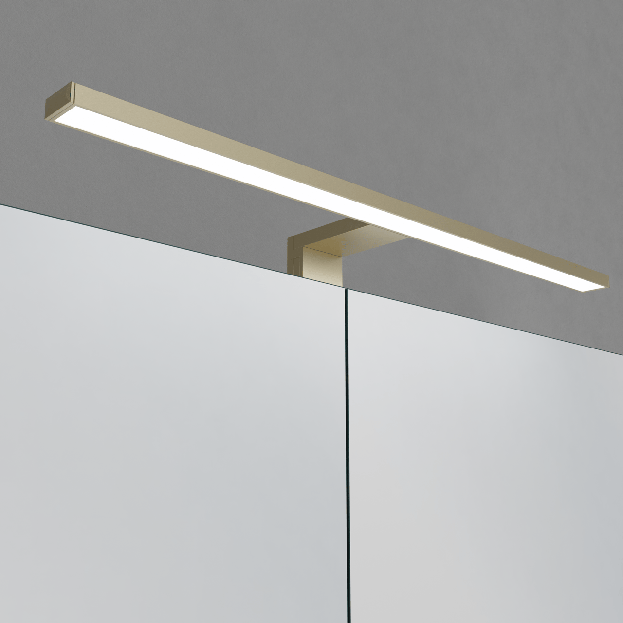 Luca Varess Cubico LED Beleuchtung 50 cm Brushed Champagne Gold