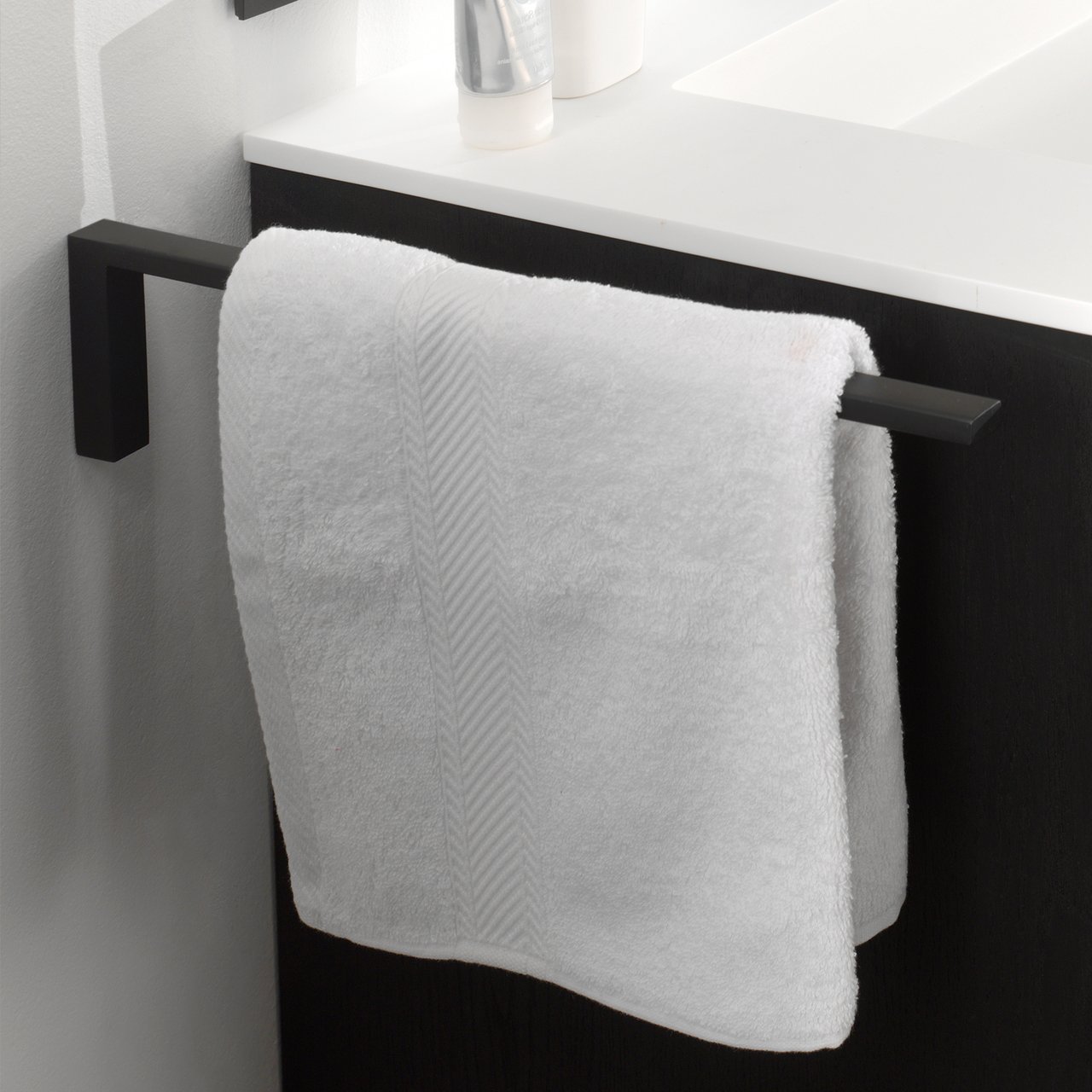 Blaufoss Noma porte-serviette noir mat 41 cm