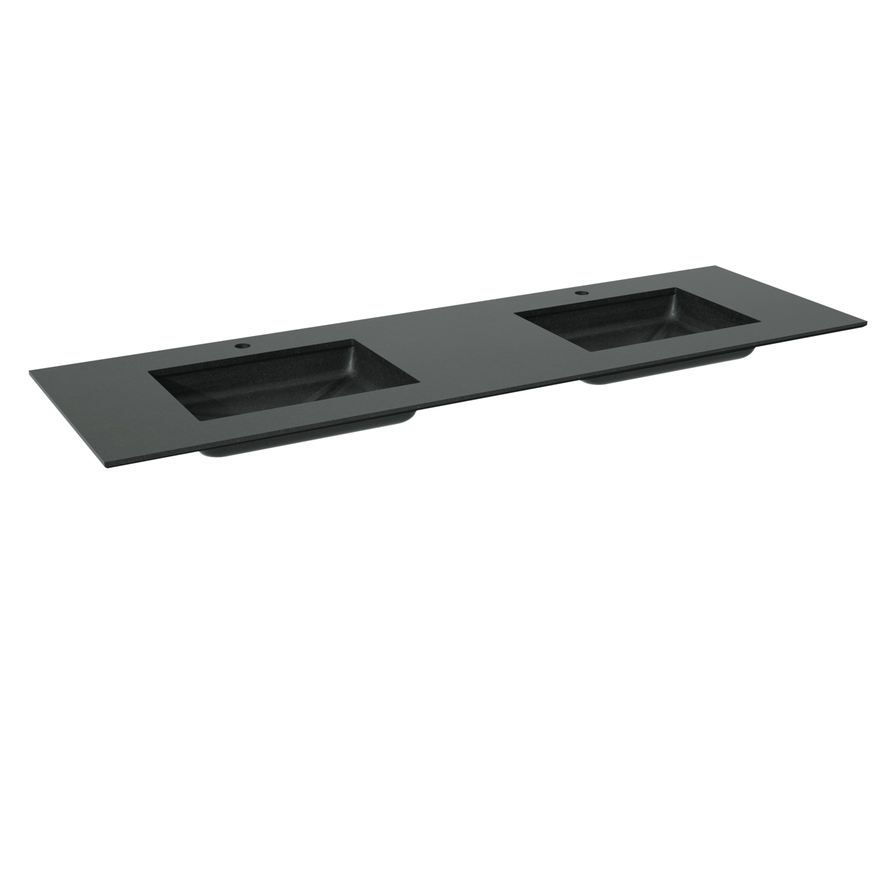 Balmani Tablo Facetta double vasque granite doux 180 x 55 cm