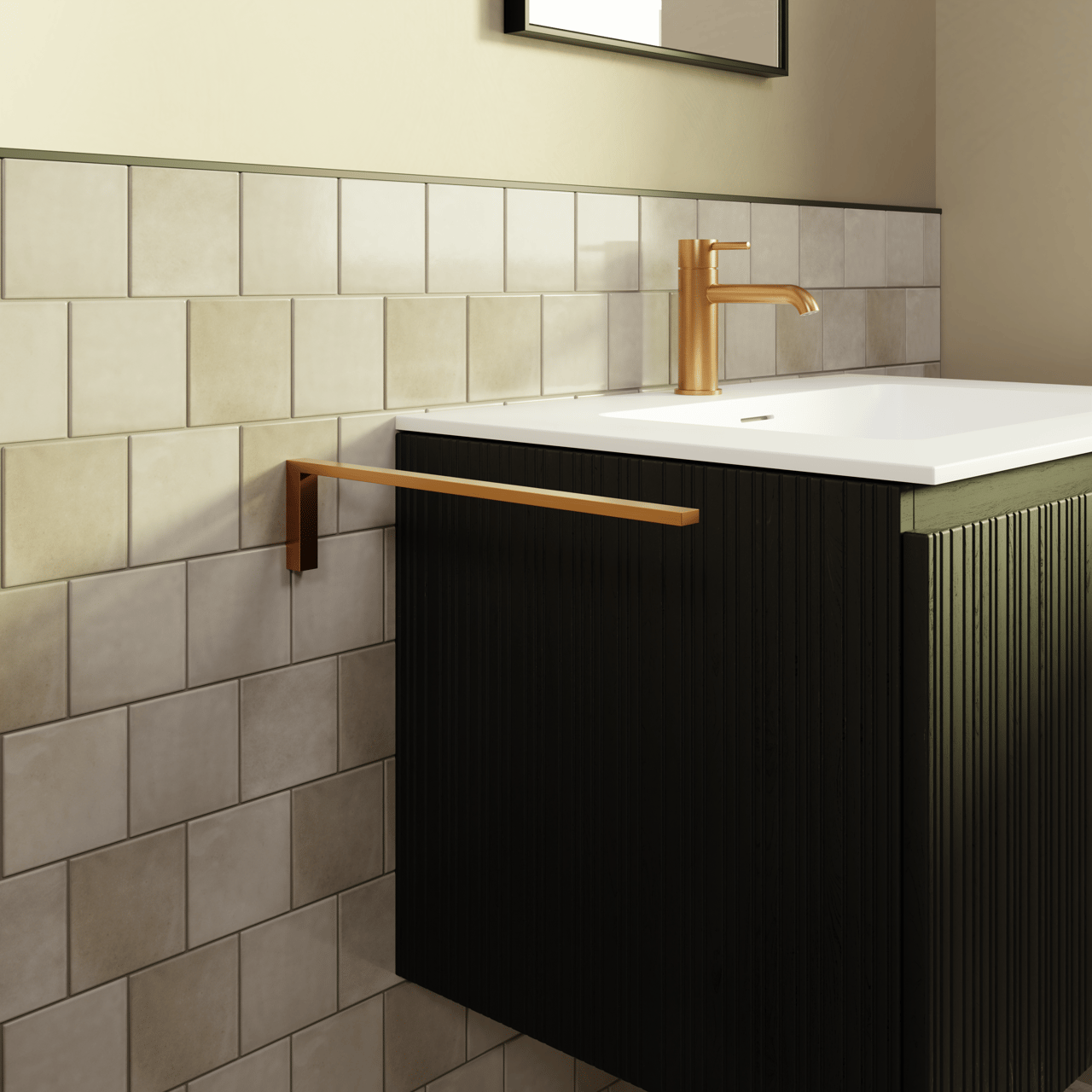 Carruzo Medina keramische wandtegels 45 stuks 10x10cm Tierra