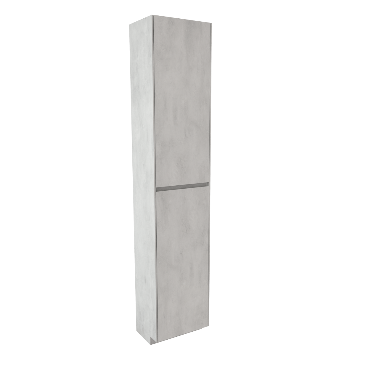 Storke Edge stehender Hochschrank rechts, Beton silbergrau, 40 x 30 x 200 cm