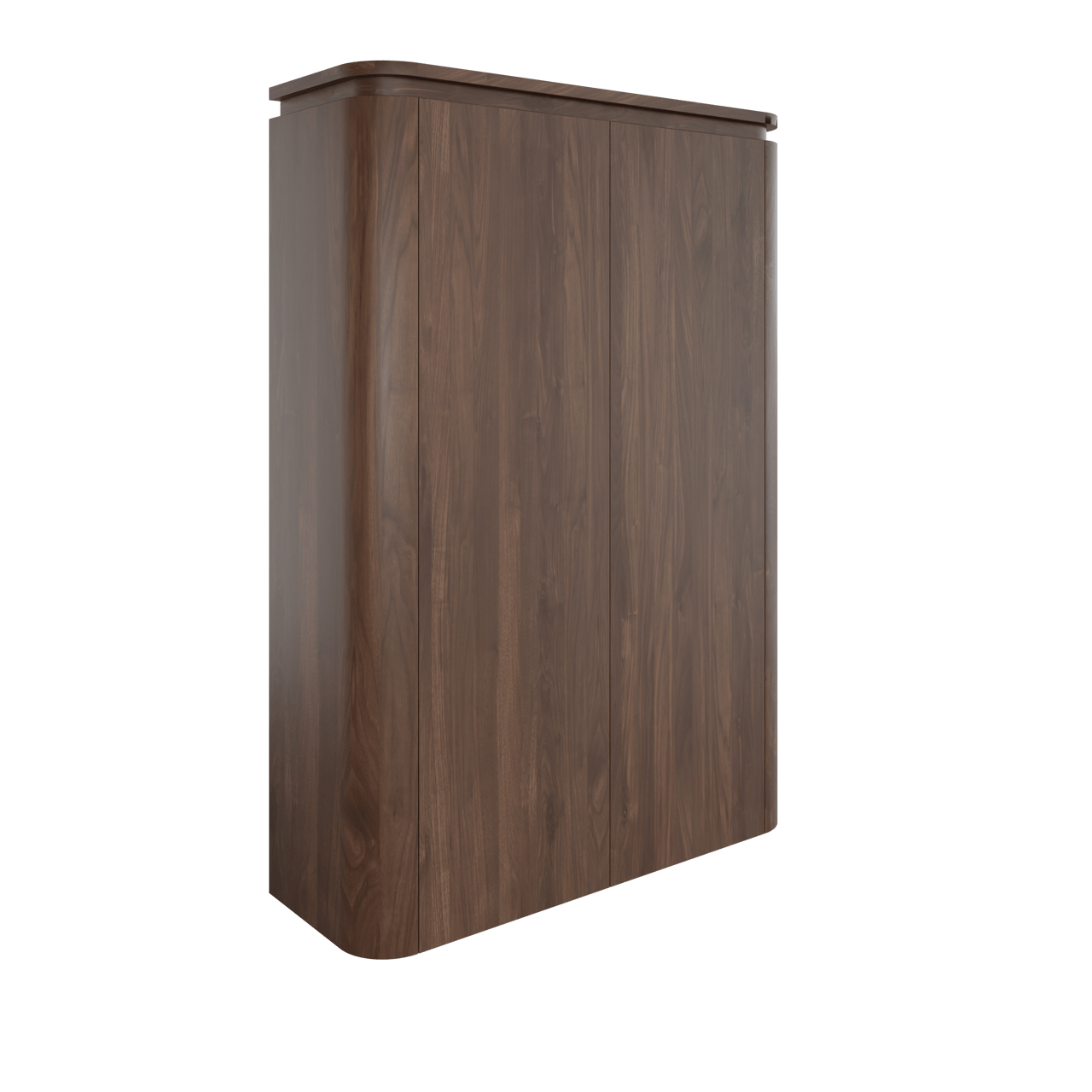 Balmani Moon hängender Säulenschrank Amerikanischer nussbaum 90 x 32 x 130 cm