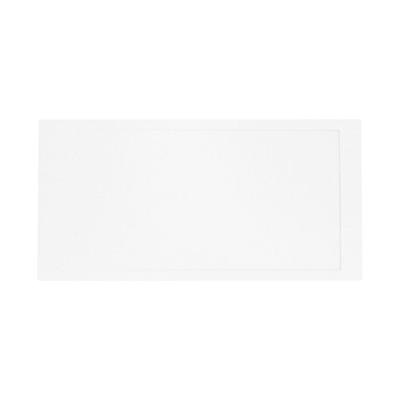 Balmani Indus douchebak 160 x 80 cm composietmarmer mat wit leisteenstructuur