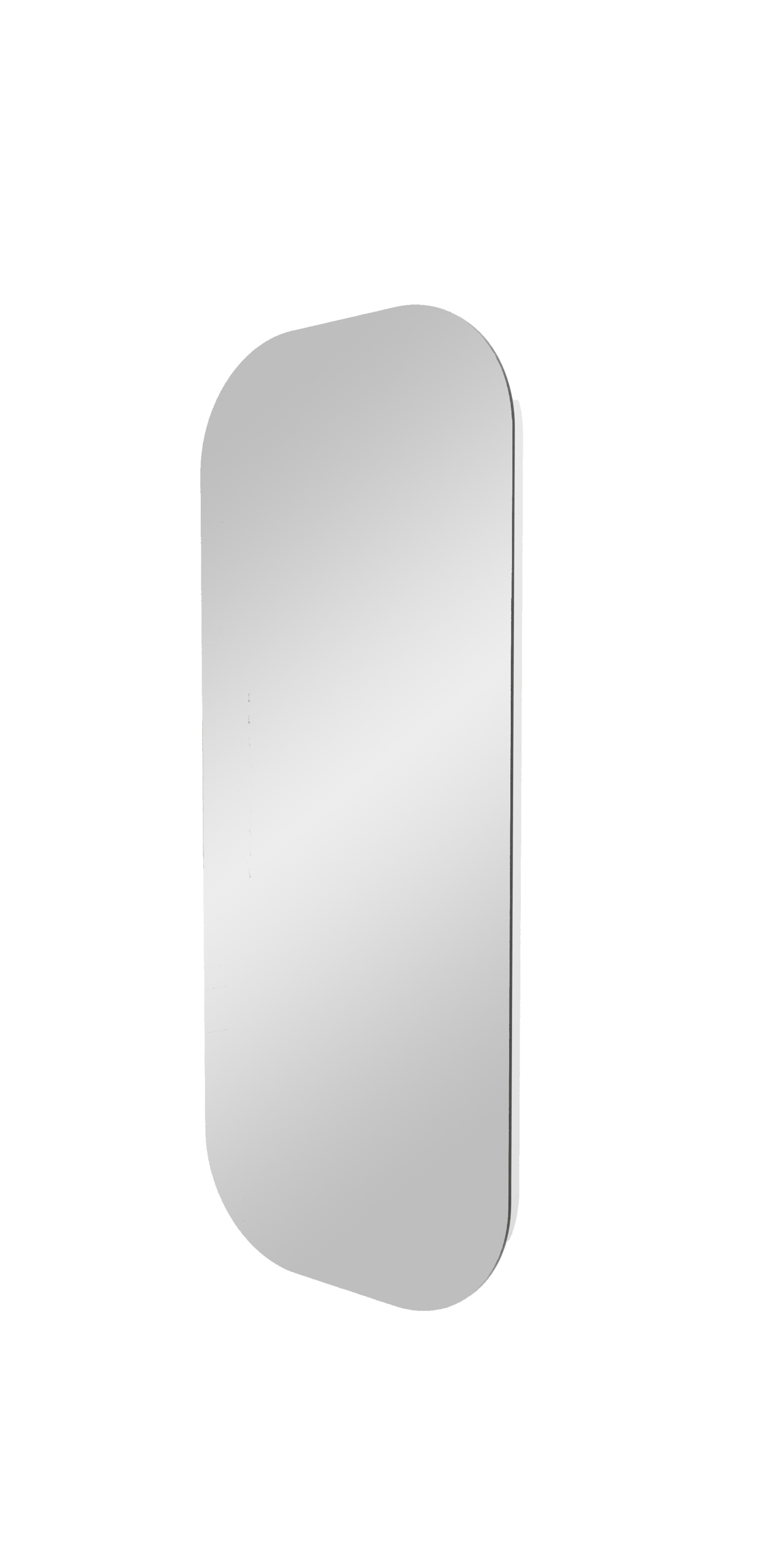 Balmani Giro Arcato afgeronde hoeken toiletspiegel 36 x 90 cm met spiegelverlichting