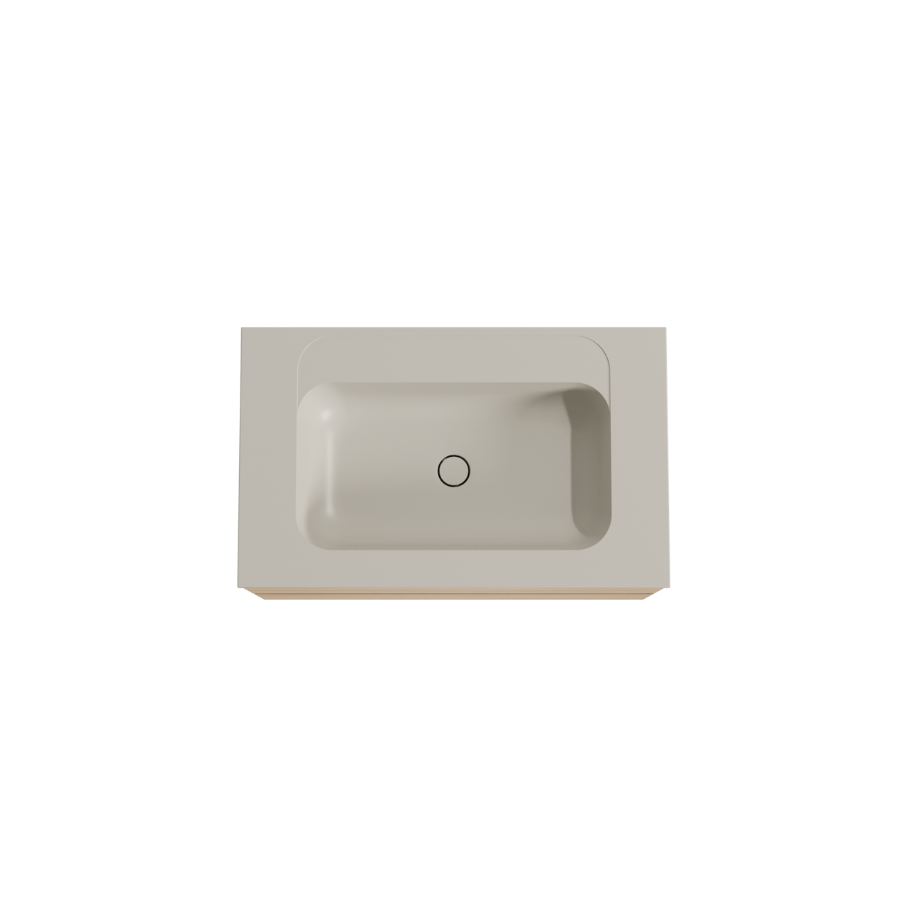 Balmani Mitra meuble salle de bains suspendu 90 x 55 cm chêne naturel avec Tablo Strada plan simple en marbre composite soie grise
