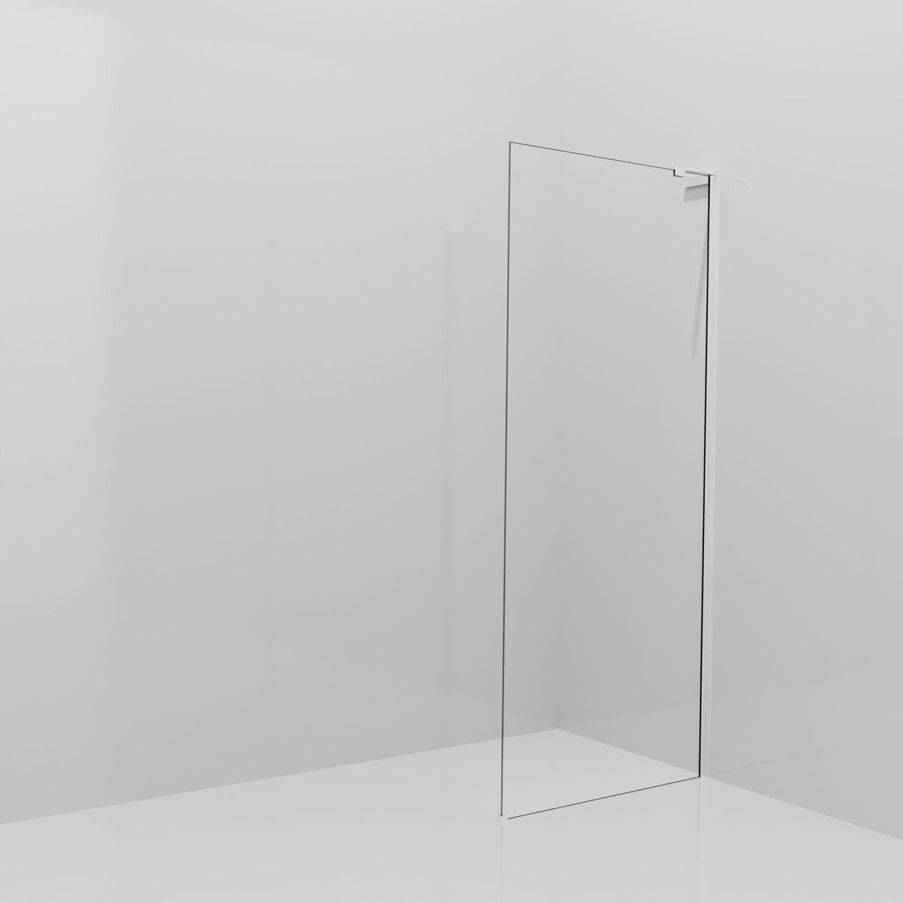 Balmani Modular inloopdouche: 90 x 200 cm, Helder glas met coating, Glanzend chroom profielen met L-Shape