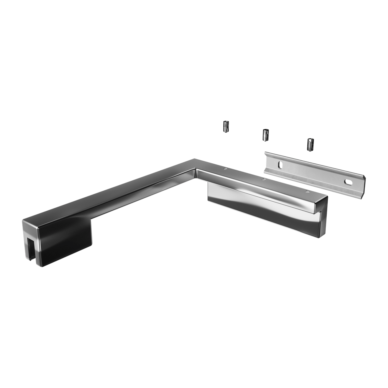 Balmani Modular korte stabilisatiestang links 18x14cm glanzend chroom