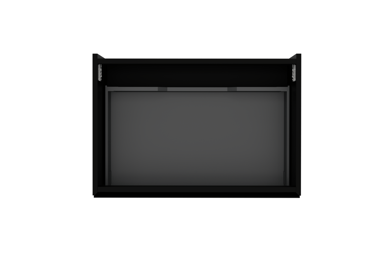 Storke Edge zwevende wastafelonderkast 75 x 52 cm mat zwart 1 lade