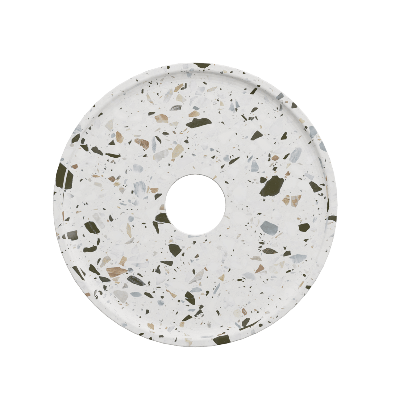 Balmani Pelota Disc LED verlichting 16 cm wit/zwart terrazzo