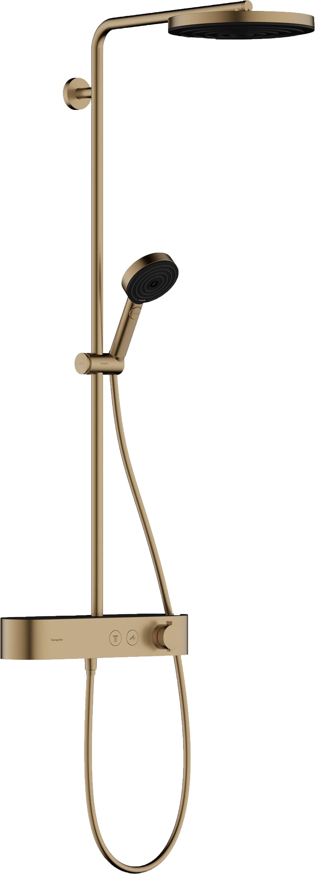 Hansgrohe Pulsify S260 thermostatische kraan regendoucheset Brushed Bronze