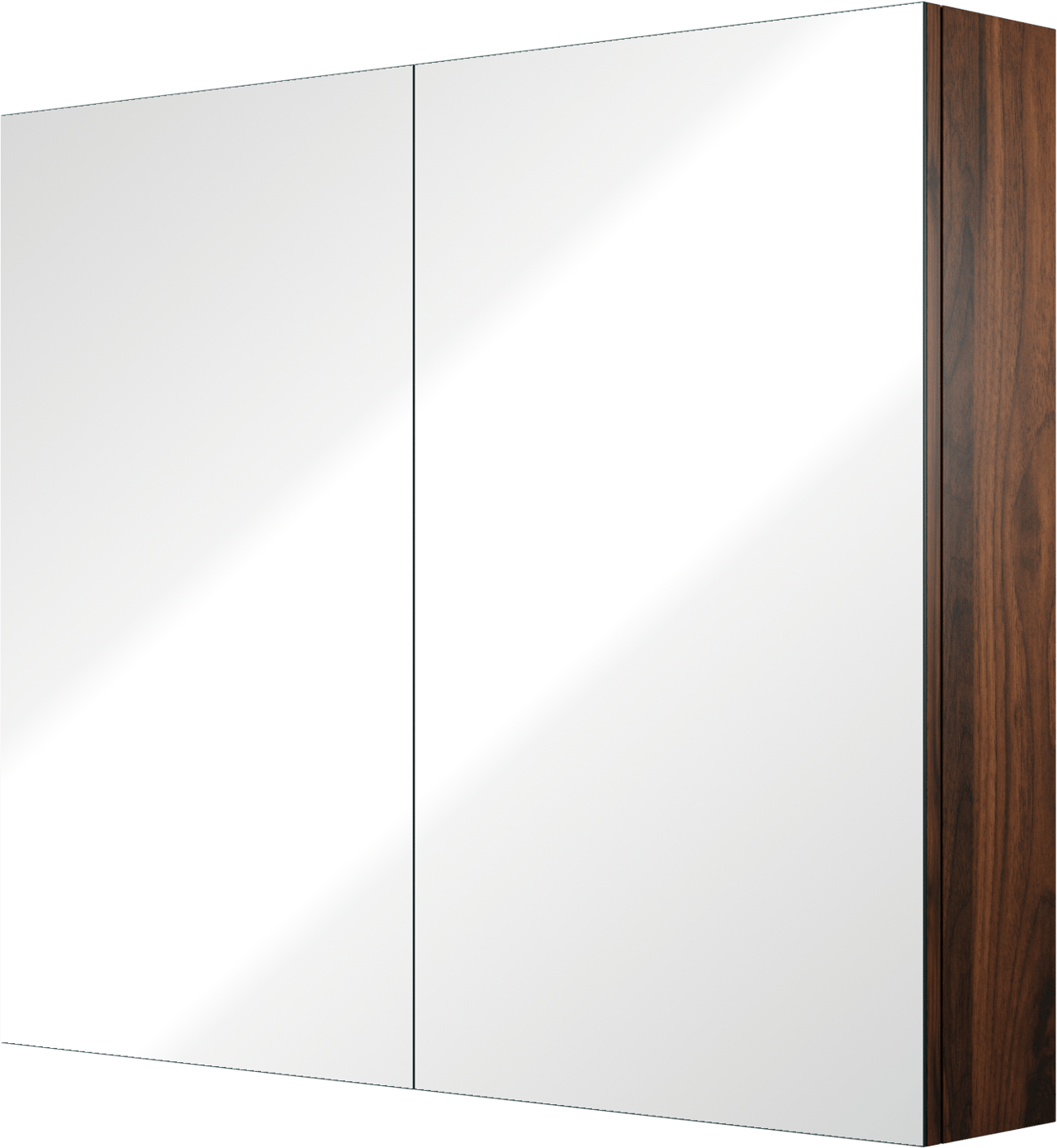 Linie Montro spiegelkast 90 x 75 cm notenhout