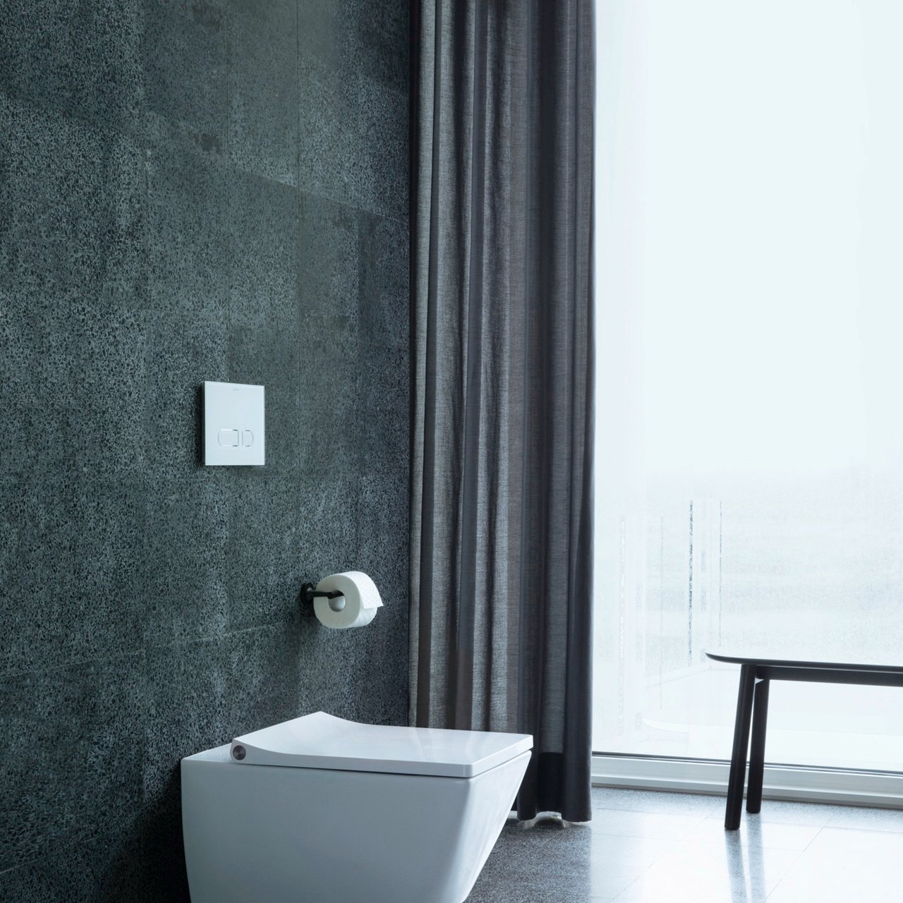 Duravit Starck T porte-rouleau de papier toilette noir mat