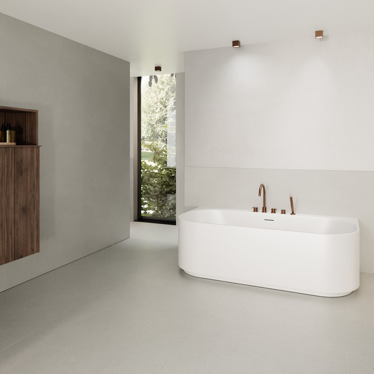 Carruzo Monte keramische vloer- en wandtegels 4 stuks 60x60cm Perla