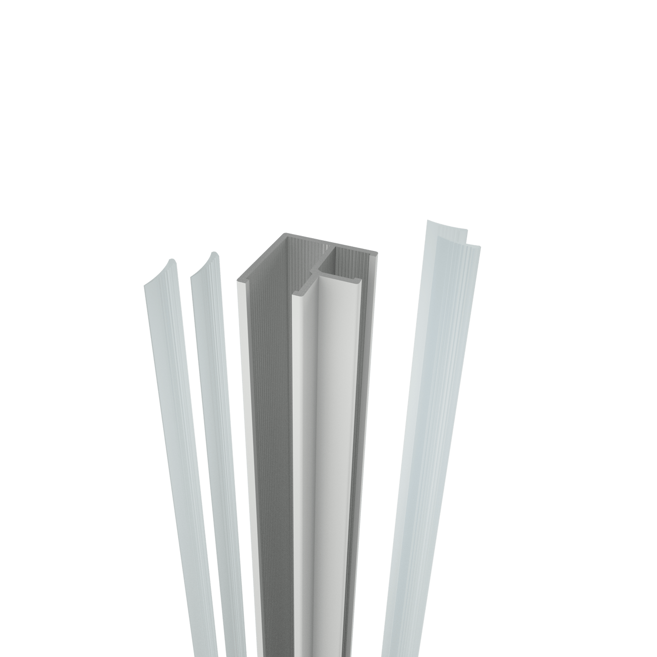 Balmani Modular Eckprofil, 200 cm, weiß matt