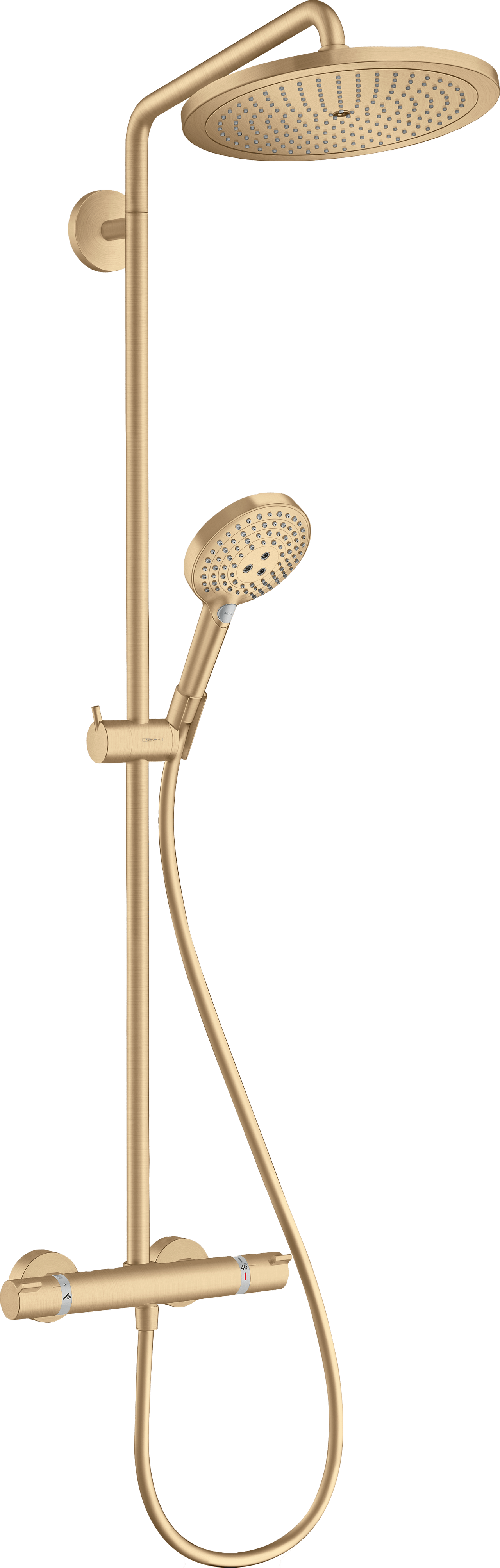 Hansgrohe Croma Select S280 thermostatische kraan regendoucheset Brushed Bronze