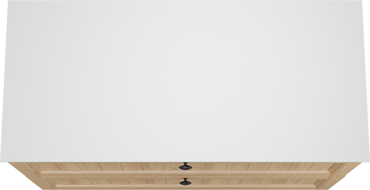 Balmani Lemon staand badkamermeubel 120 x 55 cm, fineer natuur eik met Stretto enkel of dubbel tablet in mat wit