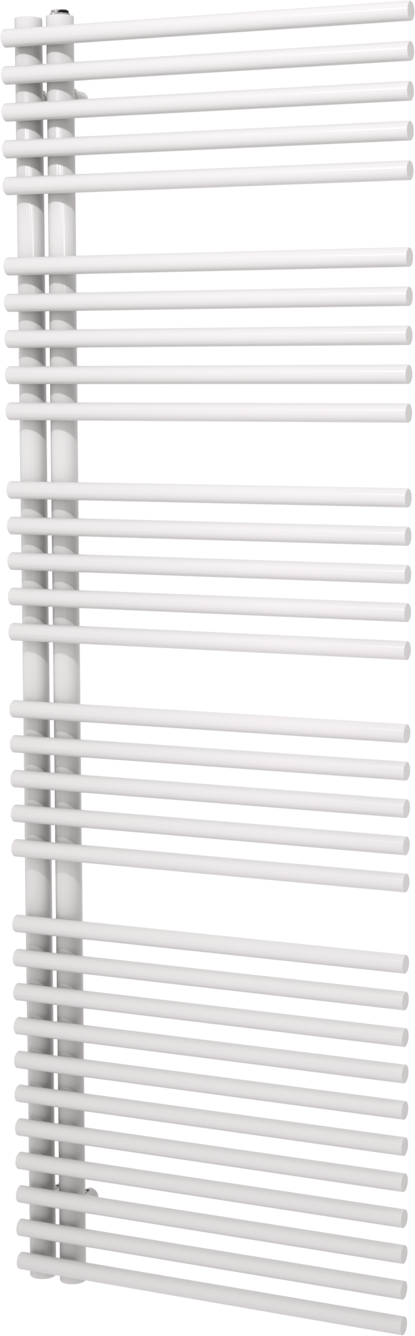 UNIQUEMENT POUR ALLEMAGNE - Vipera Nevada sèche-serviettes simple 60 x 180 cm chauffage électrique blanc brillant raccordement latéral 970W, résistance incluse