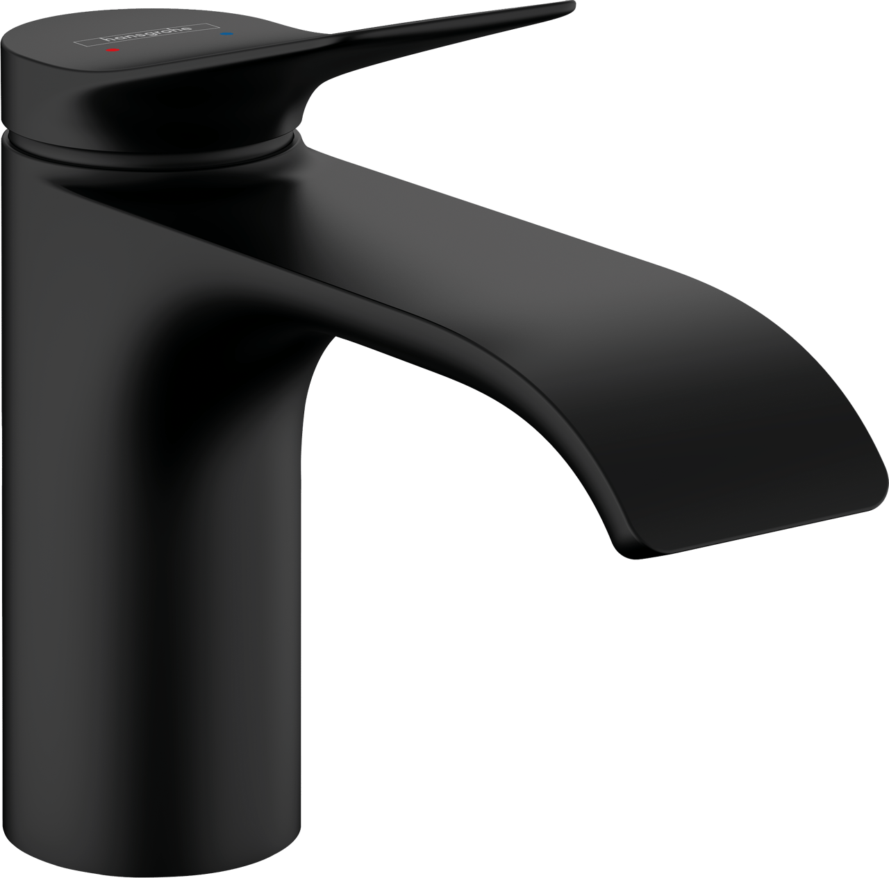 Hansgrohe Vivenis 80 verlaagde wastafelkraan Mat Zwart