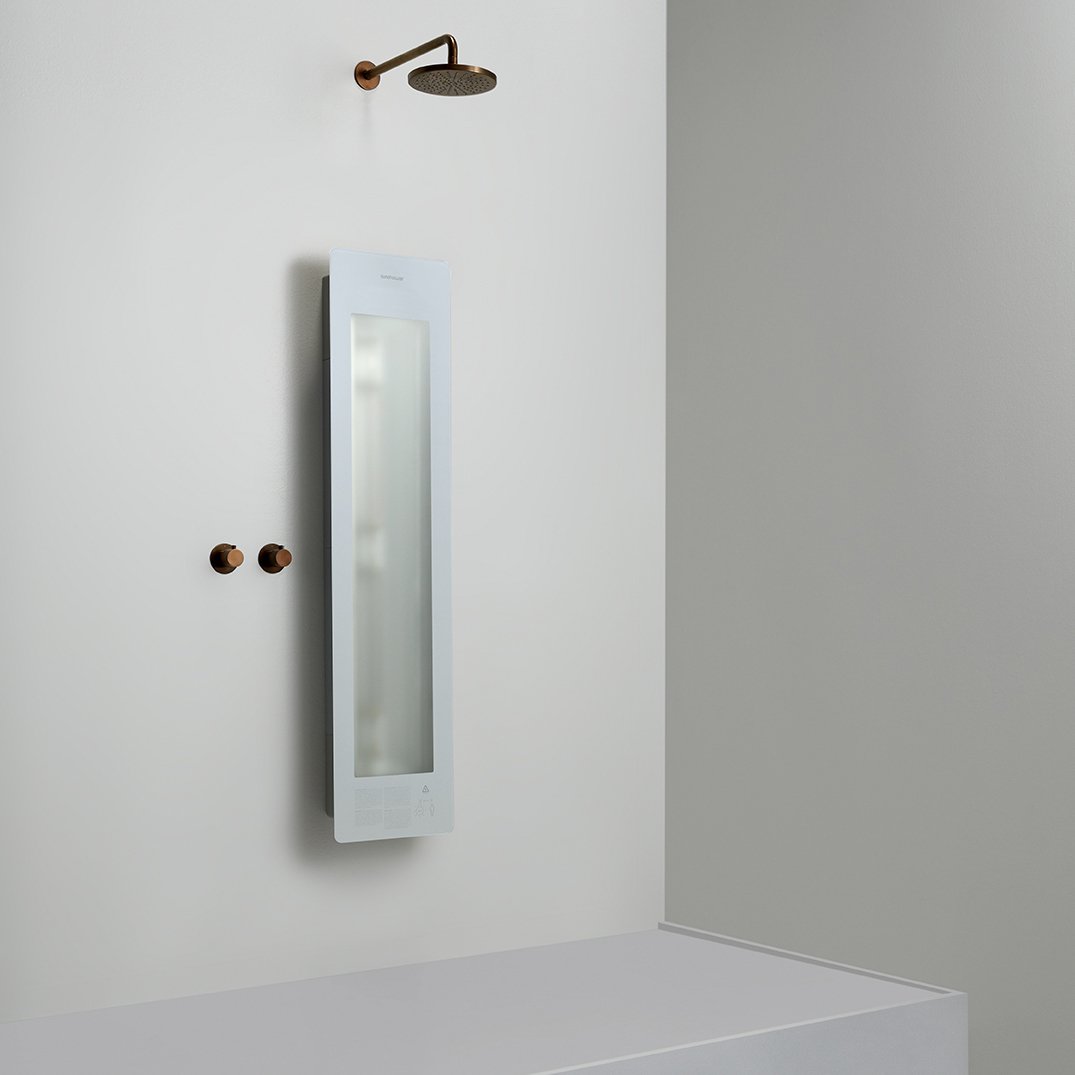 Sunshower Plus M Infrarot und UV Flache Aufputz Befestigung white