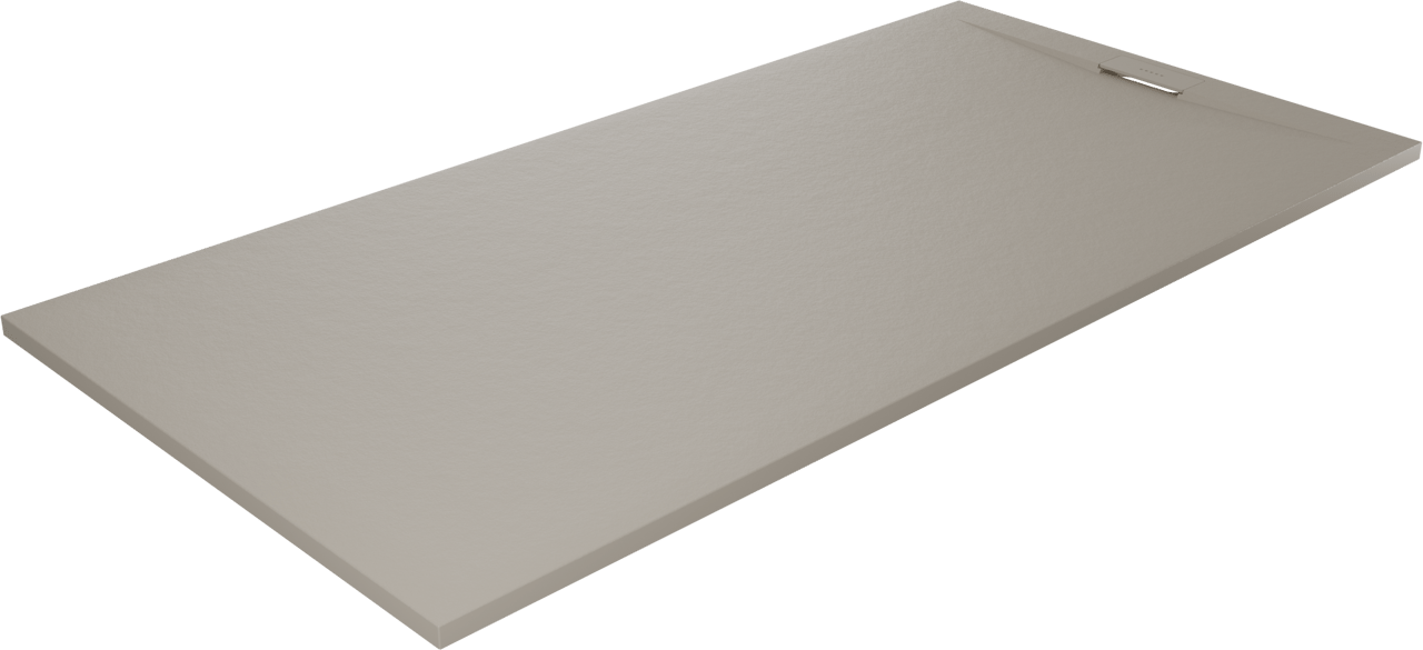 Luca Varess Fusion douchebak 180 x 90 cm composietmarmer mat greige