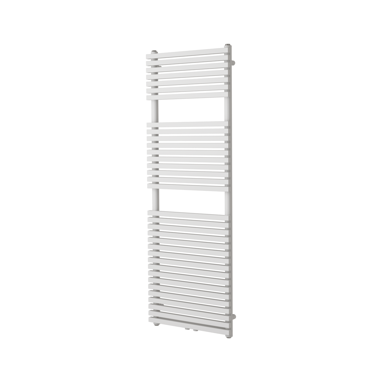 Vipera Vesuvio enkele handdoekradiator 50 x 150 cm elektrische verwarming Glanzend Wit zij- en middenaansluiting 1.044W, weerstand inbegrepen