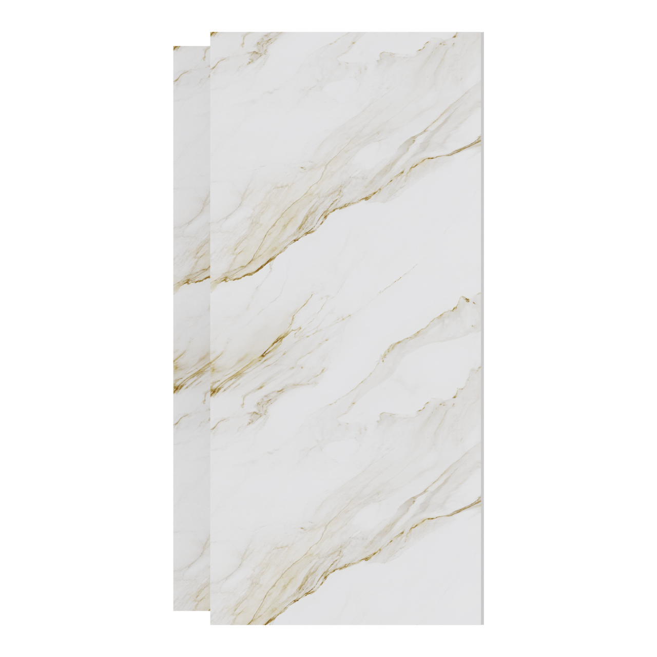 Luca Varess Suite douchewandbekleding set 2 x 120x260 cm, SPC, Marble gold