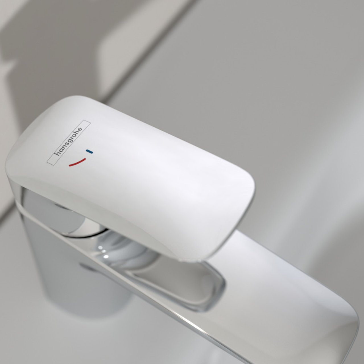 Hansgrohe Logis 100 Coolstart Waschbecken Armatur: Chrom glänzend