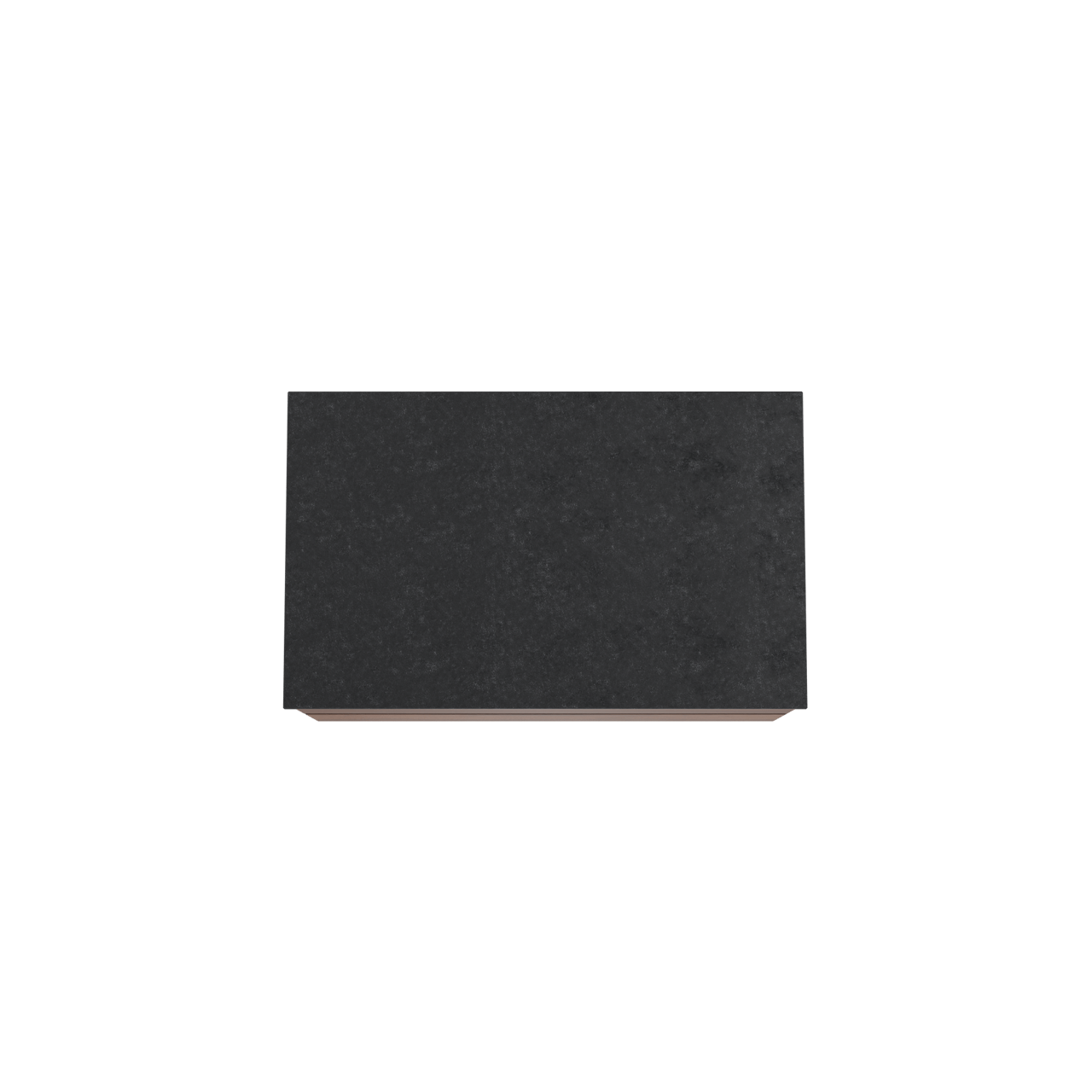 Balmani Mitra meuble salle de bains suspendu 90 x 55 cm noyer avec Stretto tablette simple en granit noir
