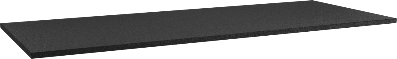 Storke Panton tablette simple ou double mdf enduit de poudre noir mat 135 x 52 cm