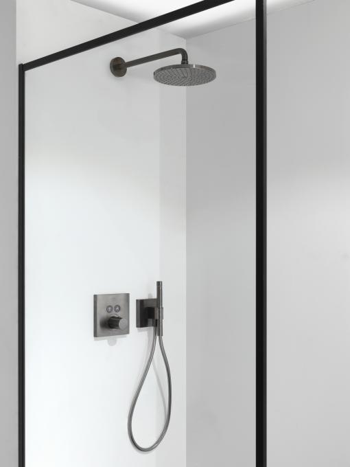Hansgrohe bras de douche avec support mural 39 cm Brushed Black Chrome