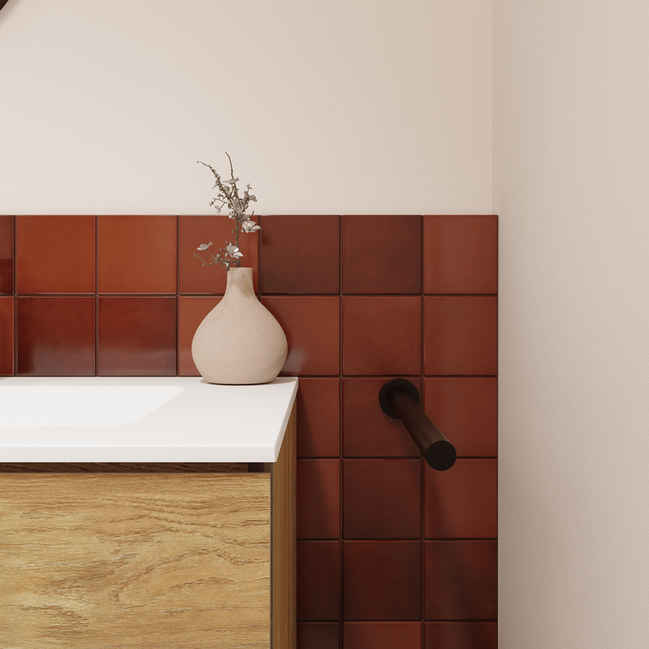Carruzo Medina keramische wandtegels 45 stuks 10x10cm Arcilla