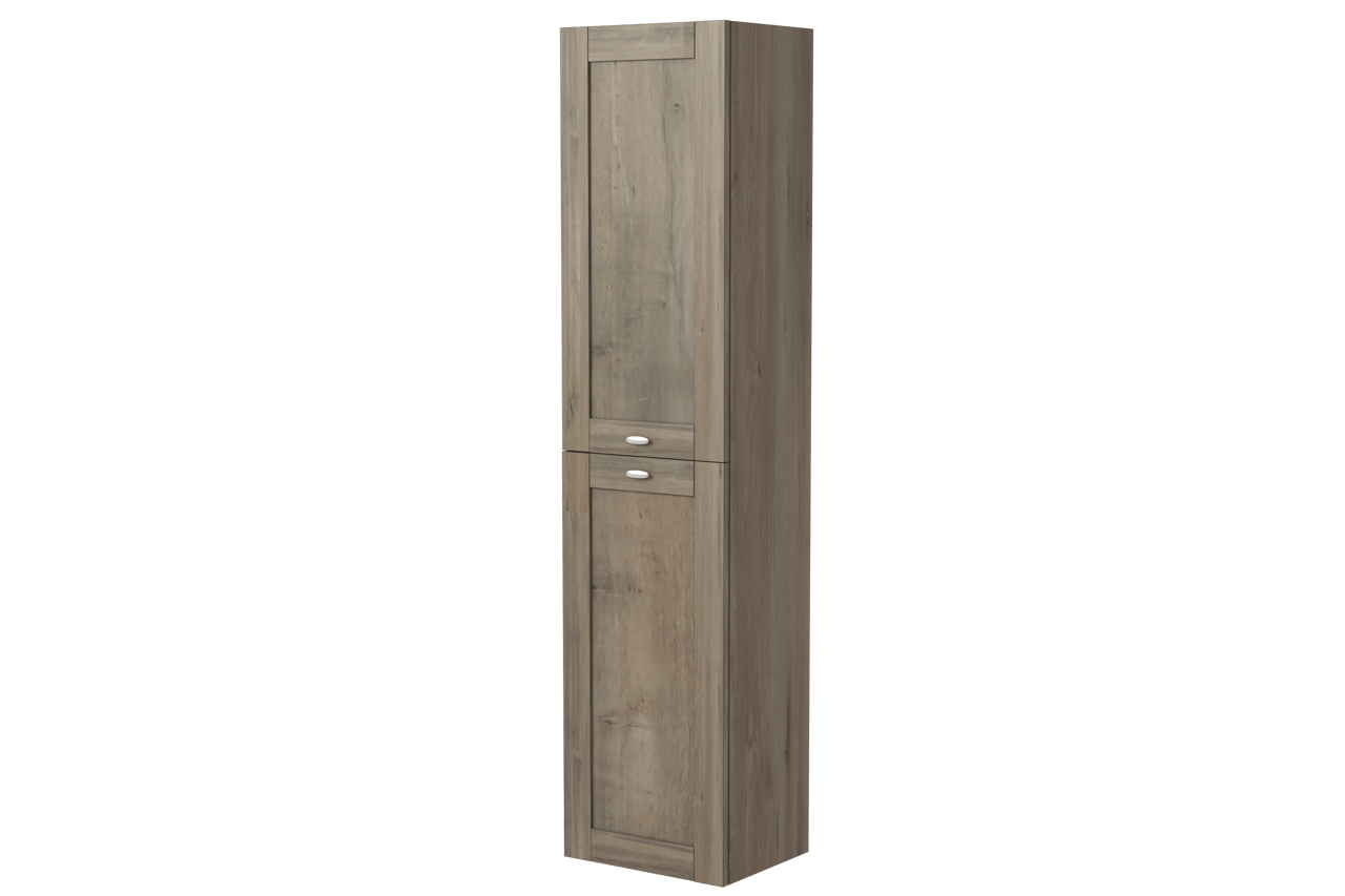 Linie Classo colonne salle de bains suspendue chêne gris 40 x 30 x 170 cm