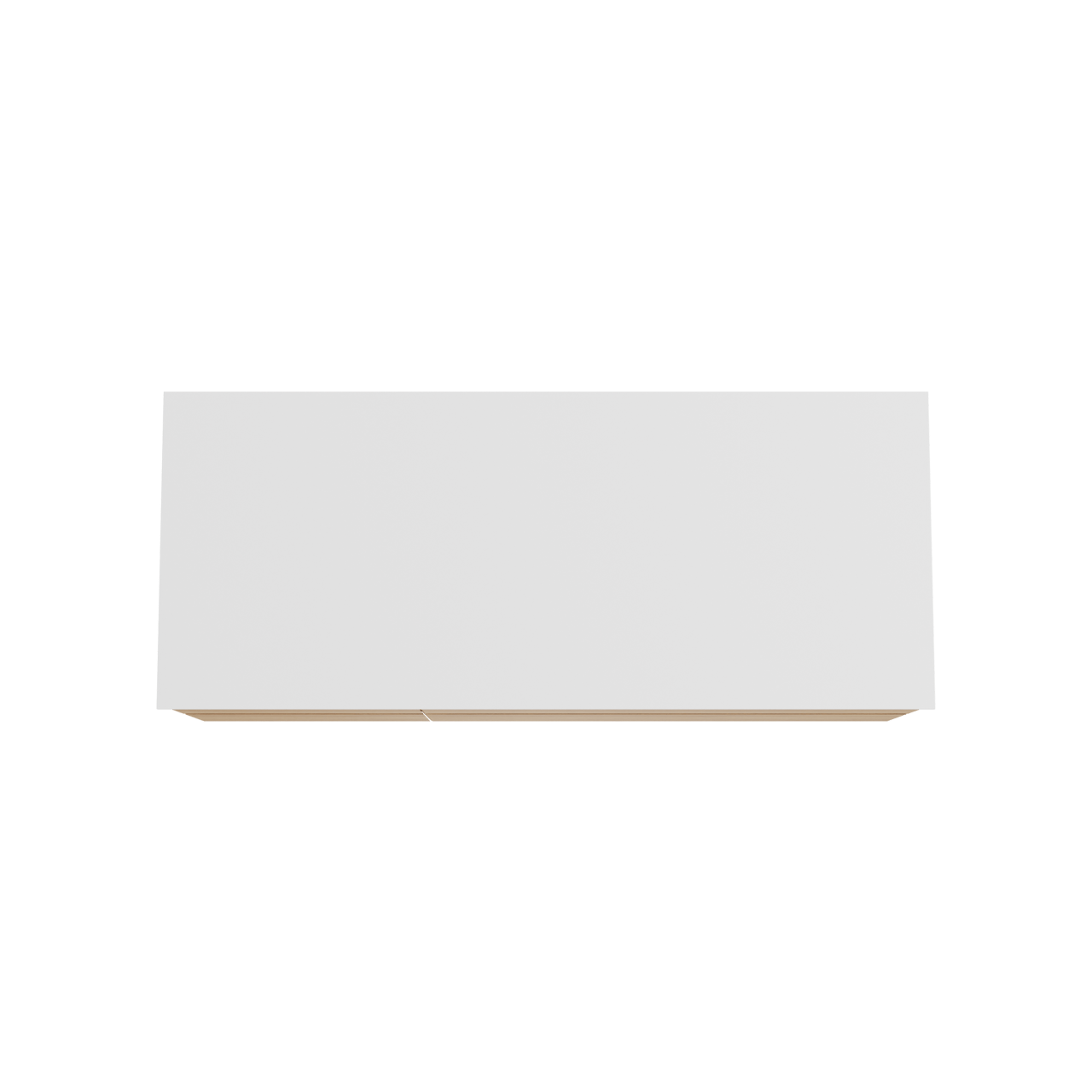 Balmani Mitra meuble salle de bains suspendu 135 x 55 cm chêne naturel avec Stretto tablette simple ou double en solid surface blanc mat