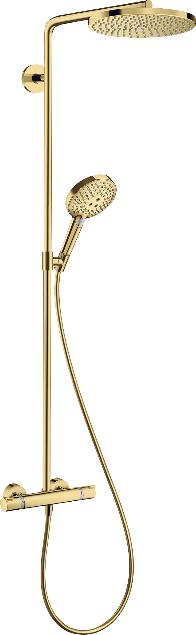 Hansgrohe Raindance Select S240 colonne de douche de pluie robinet thermostatique Polished Gold Optic