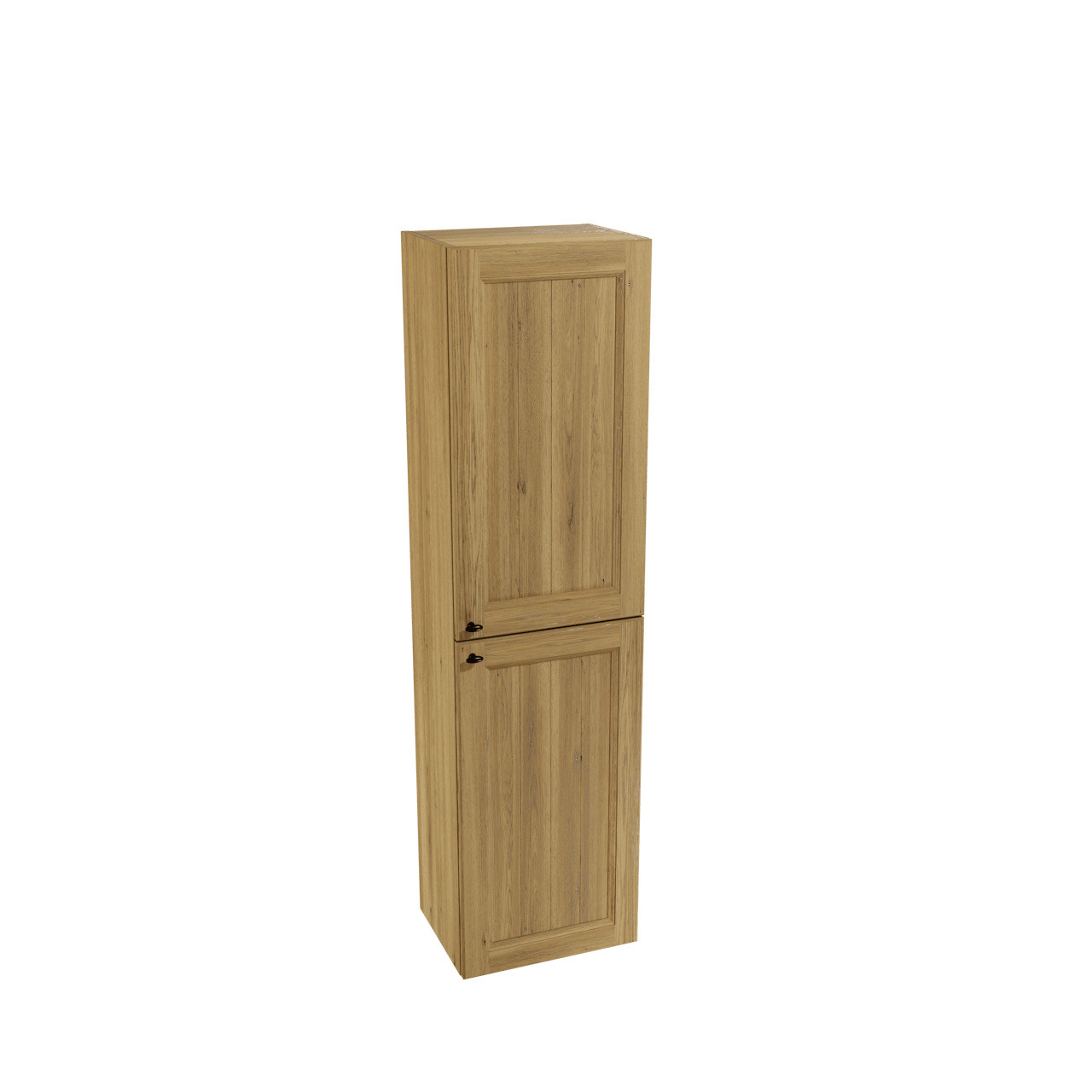 Balmani Lemon Badhochschrank: Hängend, Eiche verwittert, 45 x 35 x 169 cm mit Abdeckplatte