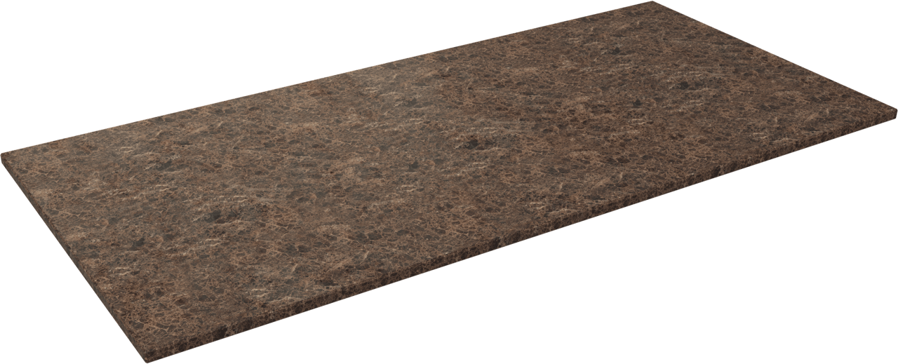 Balmani Stretto enkel of dubbel wastafelblad Dark Emperador marmer 120 x 55 cm