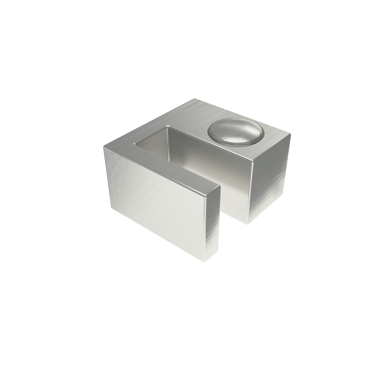 Balmani Modular bloc de montage sur verre inox brossé