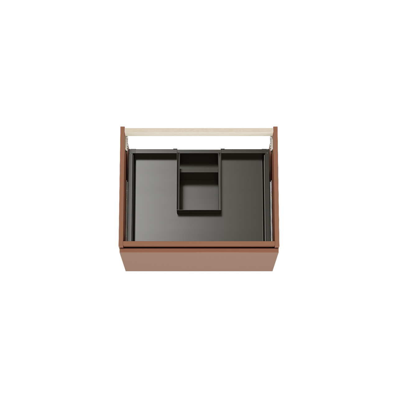 Balmani Sfera by Lucida meuble sous-lavabo suspendu 67,5 x 55 cm Cotto 2 tiroirs