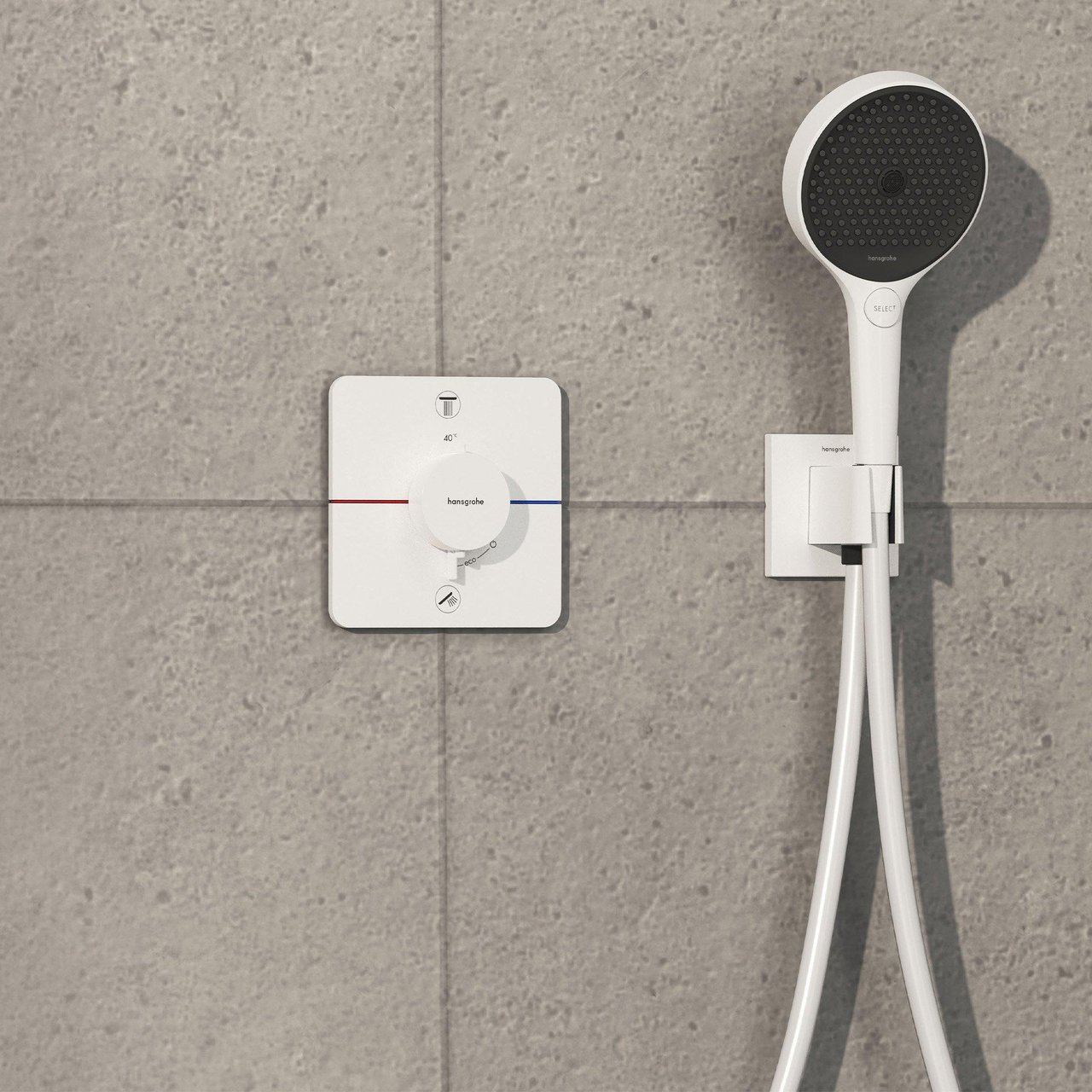 Hansgrohe Showerselect Comfort Q inbouw thermostaat 2 uitgangen mat wit