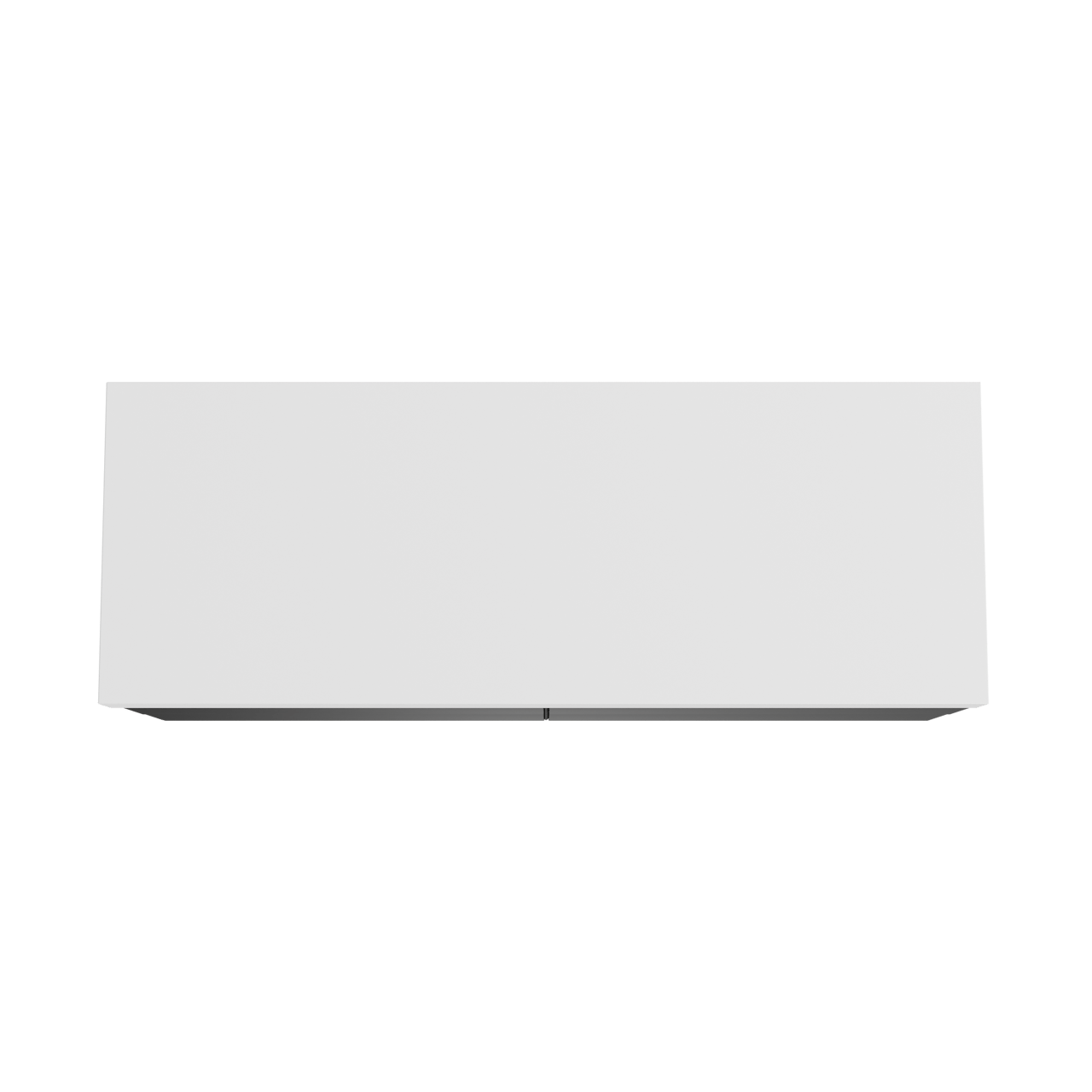 Balmani Mitra meuble salle de bains suspendu 150 x 55 cm noir mat avec Dominus tablette simple ou double en solid surface blanc mat