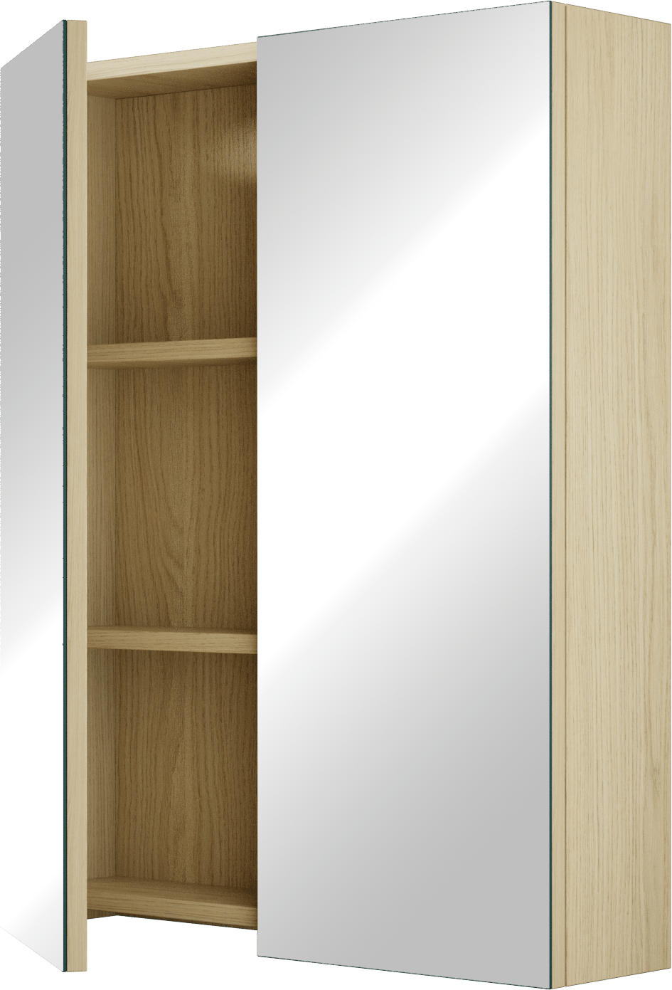 Linie Montro spiegelkast 60 x 75 cm scandinavische eik