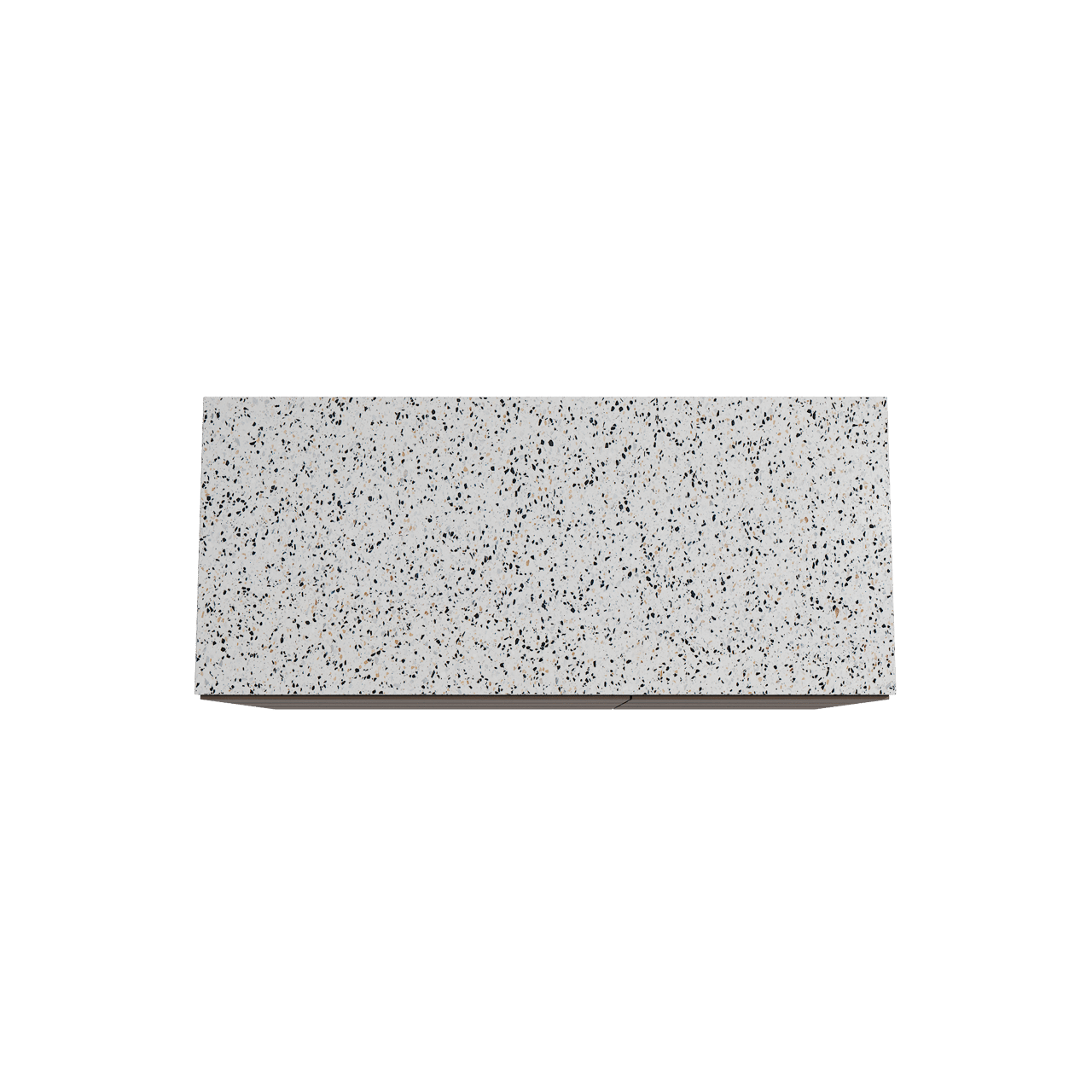 Storke Edge staand badkamermeubel 120 x 52 cm notelaar met Tavola enkel of dubbel tablet in mat wit/zwart terrazzo