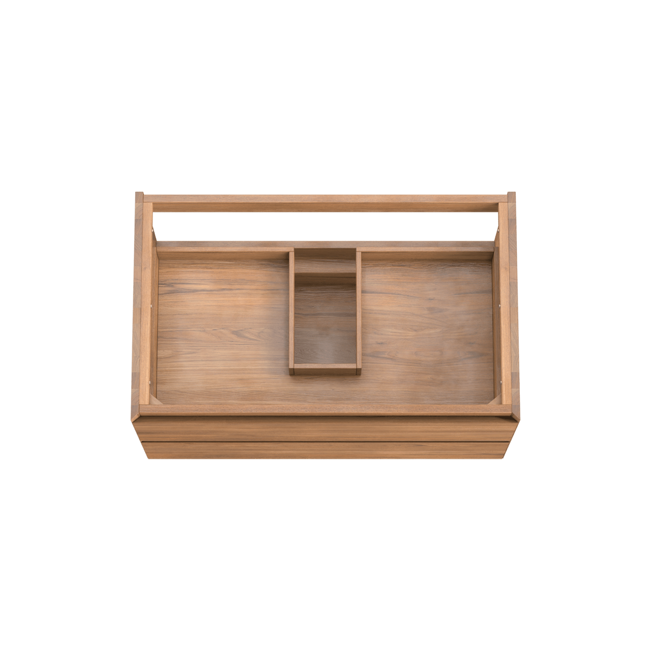 Balmani Mitra zwevende wastafelonderkast 90 x 55 cm teak 2 lades