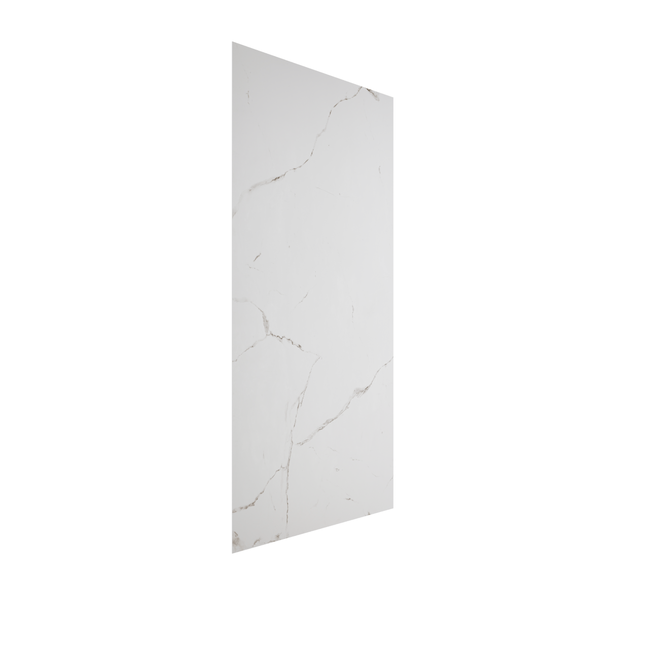 Luca Varess Artdeco douchewandpaneel 120 x 244 cm alu-composiet witte marmer look