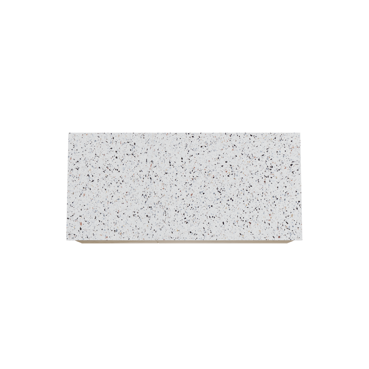 Balmani Mitra meuble salle de bains suspendu 120 x 55 cm chêne brut avec Stretto tablette simple ou double en blanc/noir mat terrazzo