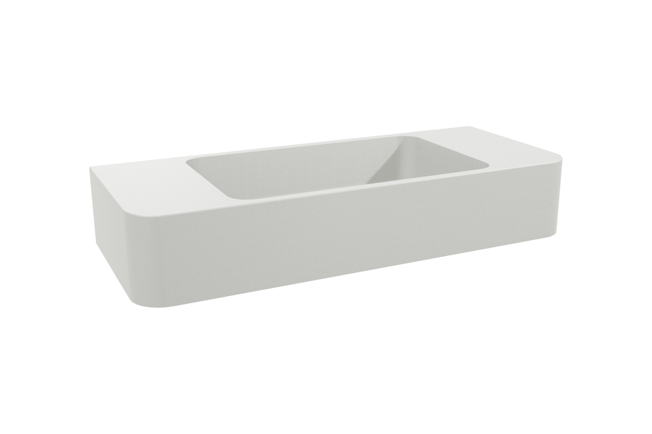 Storke Curvado lave-mains 45 x 18 cm Solid Surface mat
